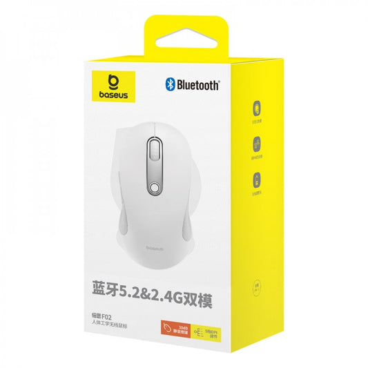 Wireless Mouse – Baseus (B01055505) F02 – B01055505211-01 White