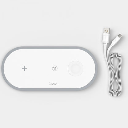 Wireless Charger 3 in 1 Hoco CW24 – White