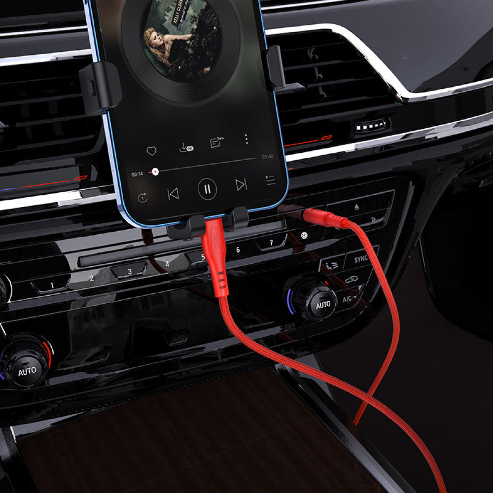 Cable Aux to Lightning Hoco UPA18 – Black