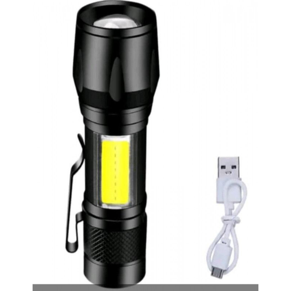 Фонарь ручной Аккумуляторный LED  512 OSL/COB металл USB