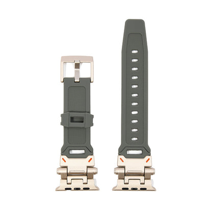 Ремінець T-silicon Apple Watch 42 mm 44 mm 45 mm 49 mm — Grey