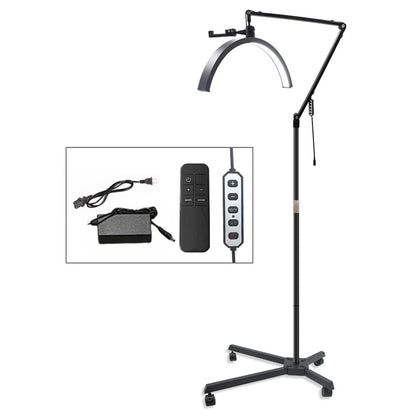 Shadowless LED crescent lamp HD-M50X 36W color 3200-5600K 50cm light:238 138-180cm Alloy lamp head+metal support