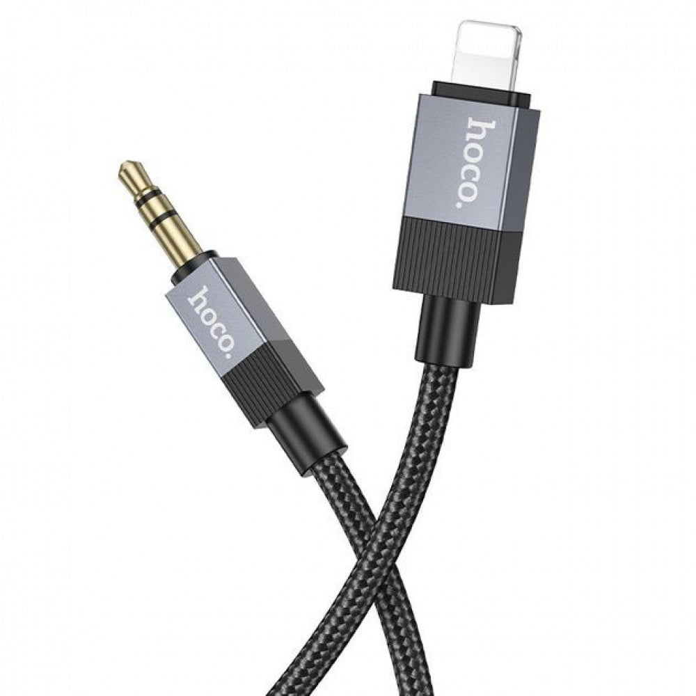 Cable Aux to Lightning (1m) — Hoco UPA32A IP — Black