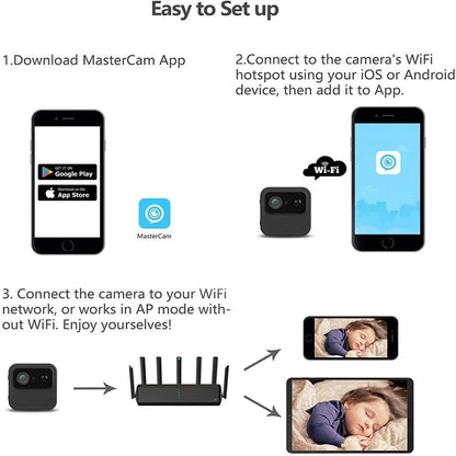 IP Mini Camera R9 4K WI_FI Night Vision For Mobile Phone With Remote Monitor