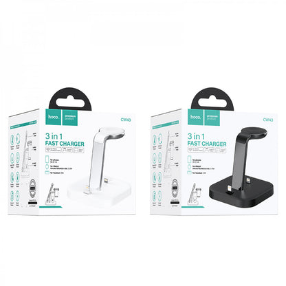 Wireless Charger 3 in 1 Hoco CW43 – black