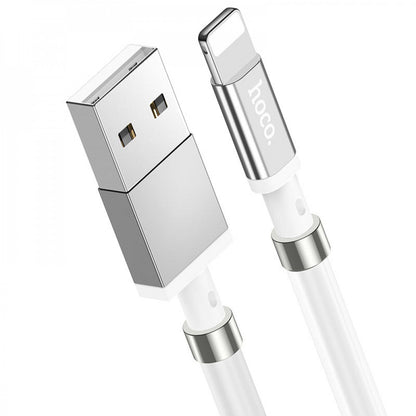 Lightning cable 2.4A (1m) Hoco U91 Magnetic – White