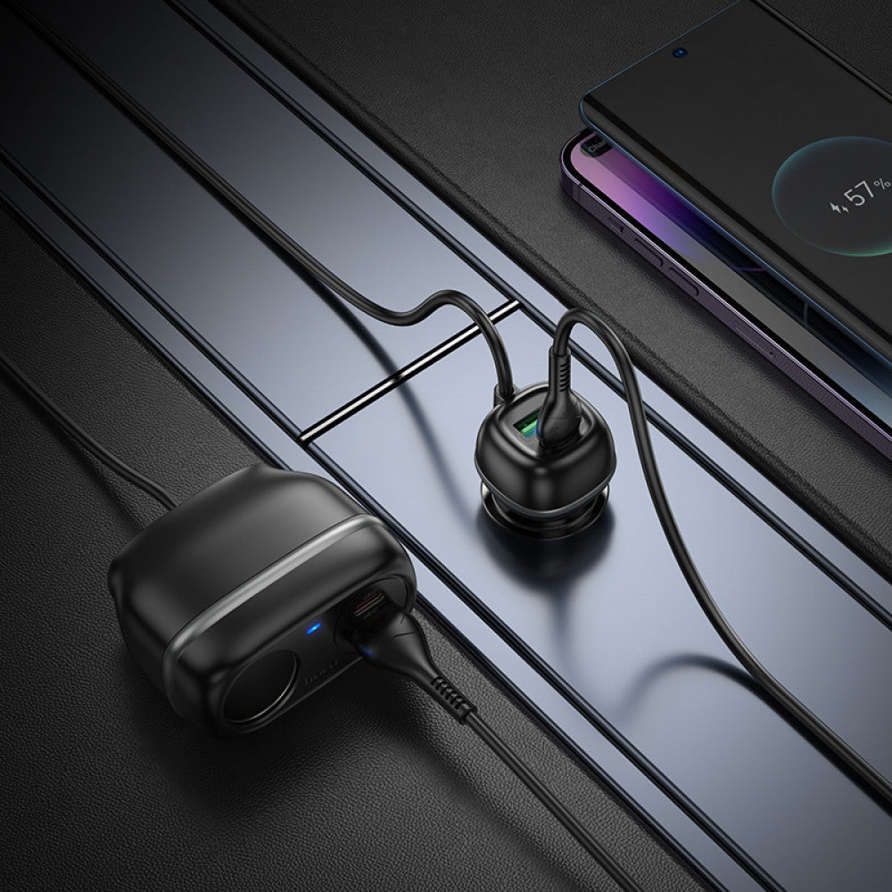 Разветвитель прикуривателя | 2S | 2P | 2U — Hoco Z59A