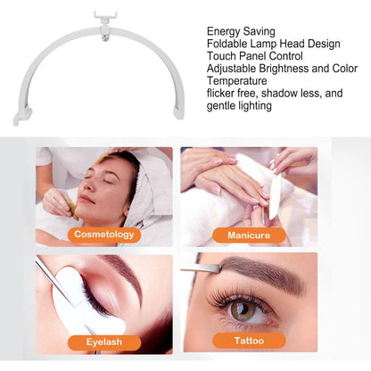 M12X 20W color 3200-5600K light 208pcs crescent moon shape LED nail lamp for eyelash extension eyebrow tattoo makeup