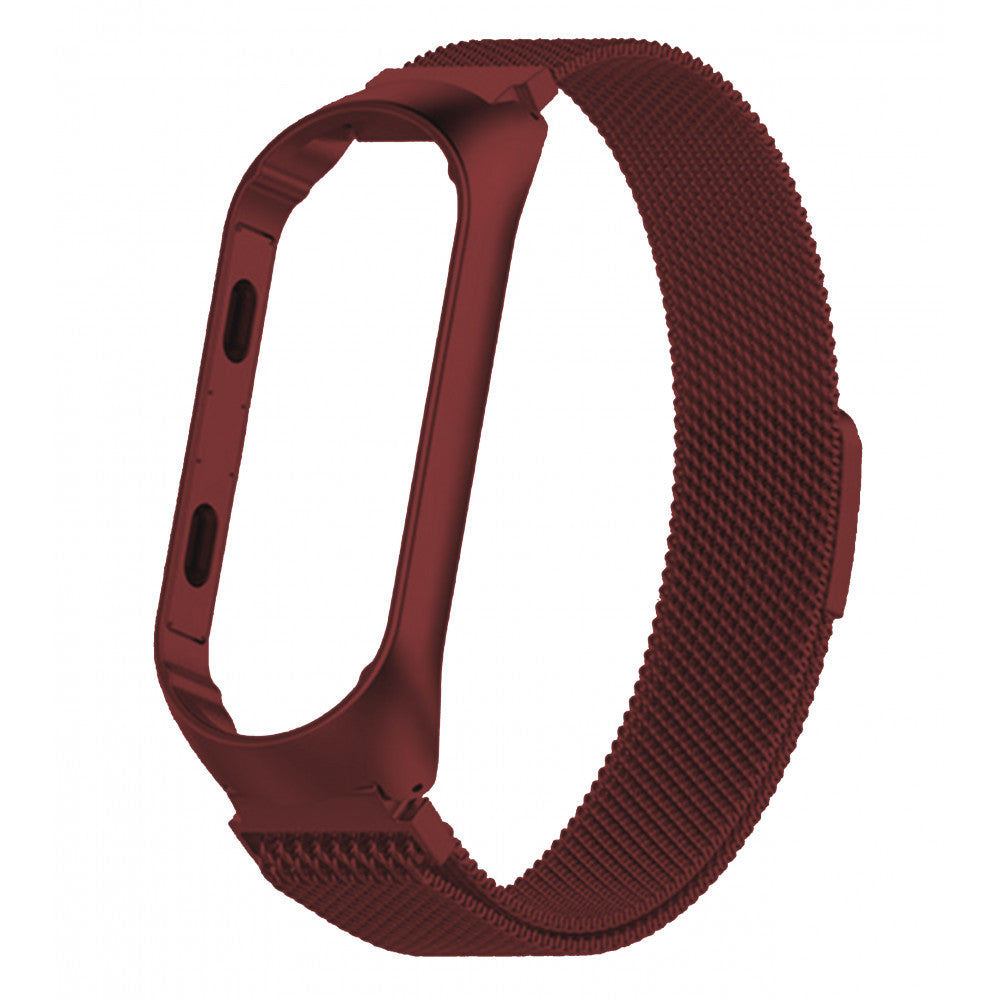 Ремінець Milanese Loop Xiaomi Mi Band 3 ; 4 — Red