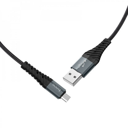 Micro 2.4A Cable (1m) — Hoco X38 — Black