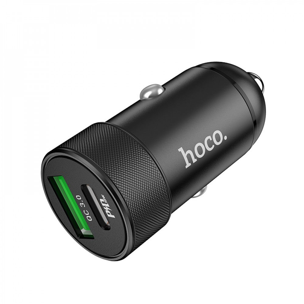 Car Charger 20W PD QC3.0 Hoco Z32B – Black