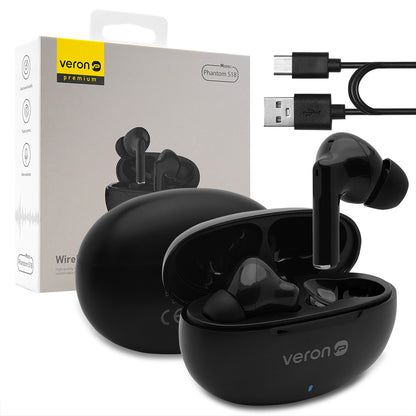 TWS Bluetooth Headset Veron S18 Phantom – Black
