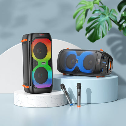 Bluetooth Speaker &amp; 2 Microphones – Hoco BS53 Manhattan – Black