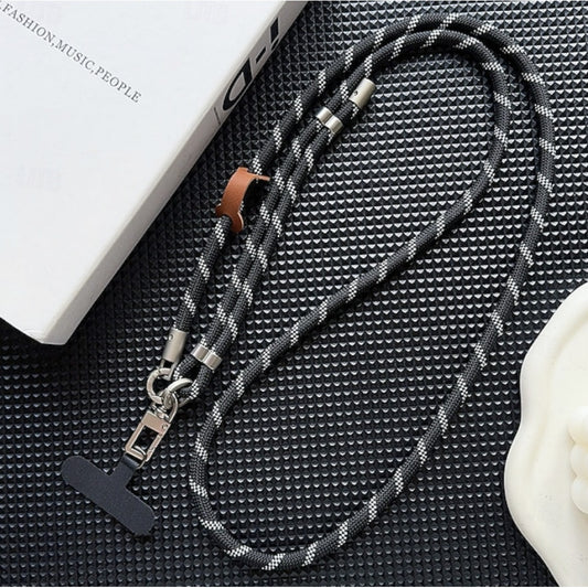 Шнурок на шею «Stripe Cord» — Black & Dark Green