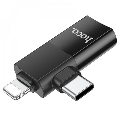 Adapter Lightning/UCB C To USB 2.0 Hoco UA17 – Black