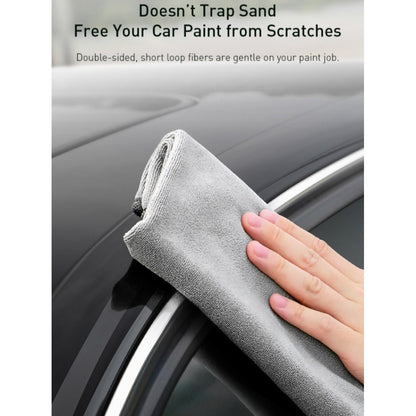Car Washing Towel Baseus (CRXCMJ-0G) Easy life ( 40*40 cm Two packGrey – CRXCMJ-0G Gray