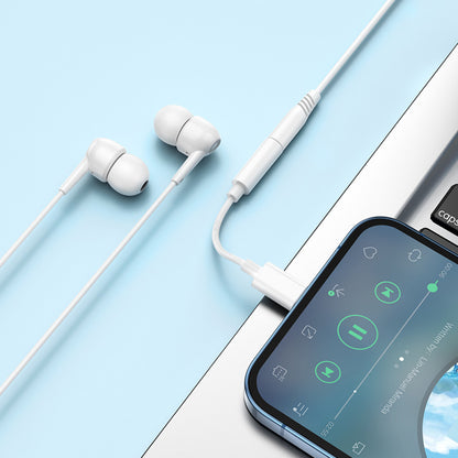 Adapter Lightning To 3.5mm – Hoco LS34 – White