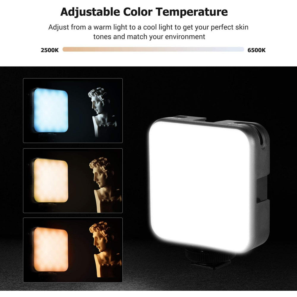 Video light lamp LED W64 6W LED 64pcs color 2500-6500K CRI 95+ Battery 2000mAh