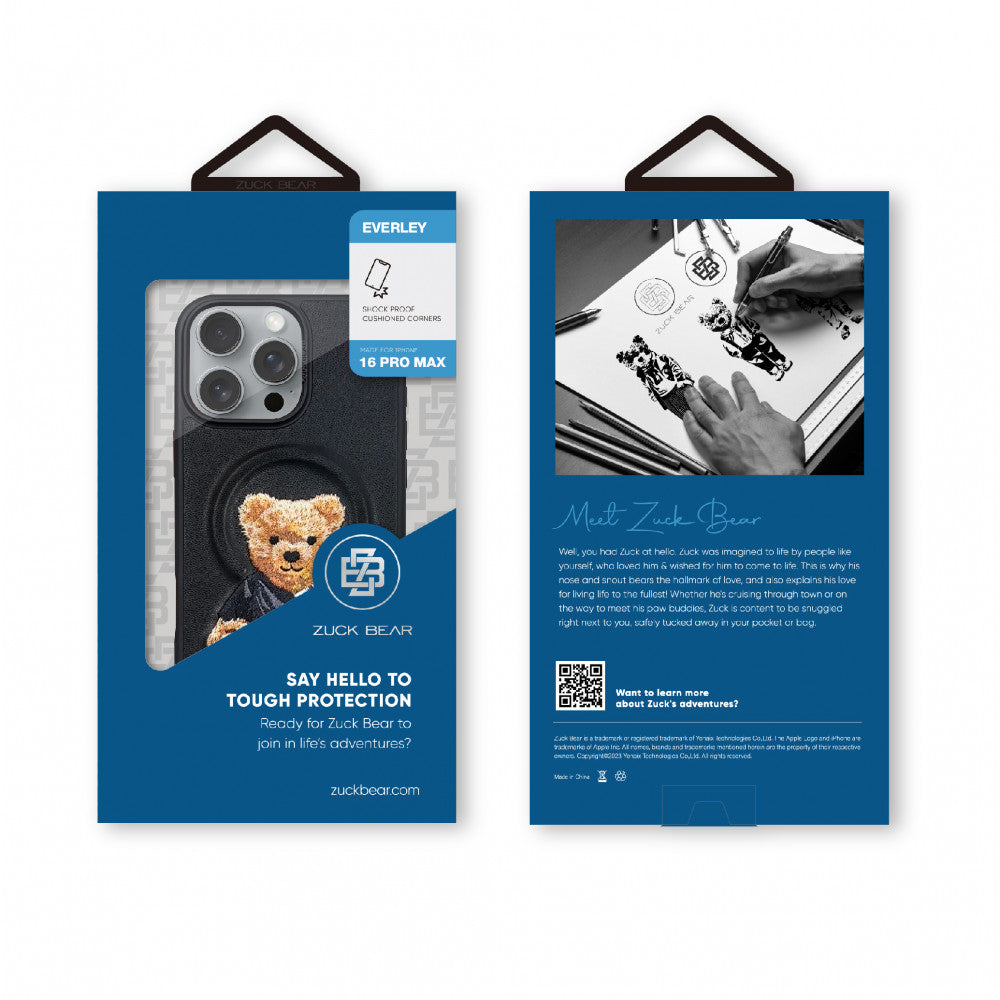 Накладка Чехлы Polo Everley Leather Case iPhone with Magsafe 16 Pro Max — Black