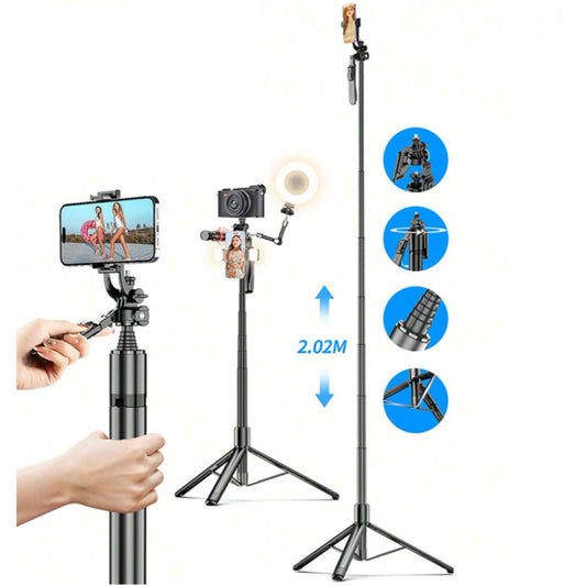 Monopod Tripod | 2.02m | — VM20 | Button Bluetooth | Veron