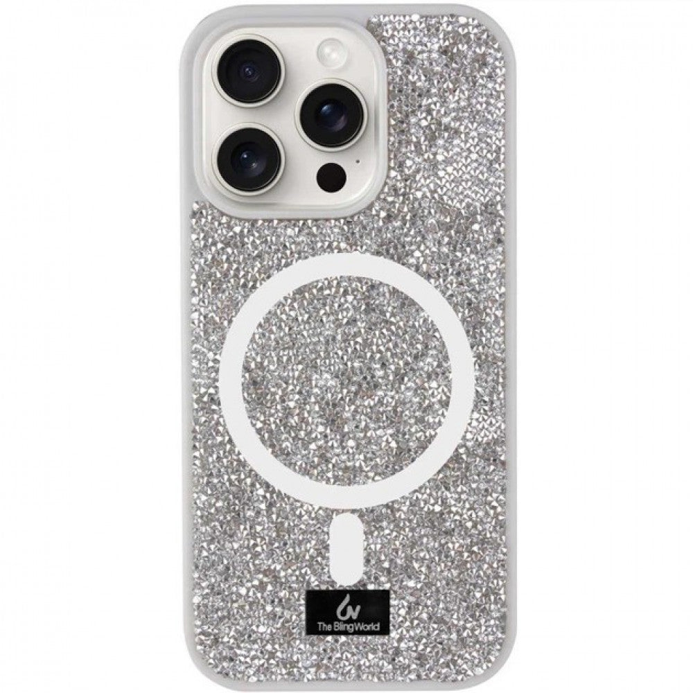 Накладка Чехлы Bling World Rock Case With MagSafe — iPhone 17 — Silver