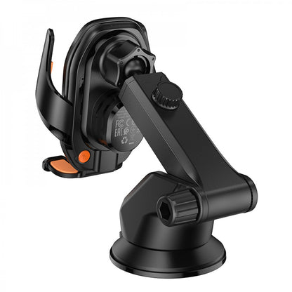 Автотримач розсувний на повітропровід з бездротовою зарядкою 15W Hoco HW34