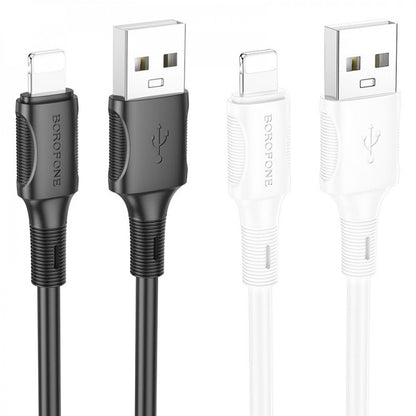 Кабель Lightning 2.4A (1m) Borofone BX80 — Black