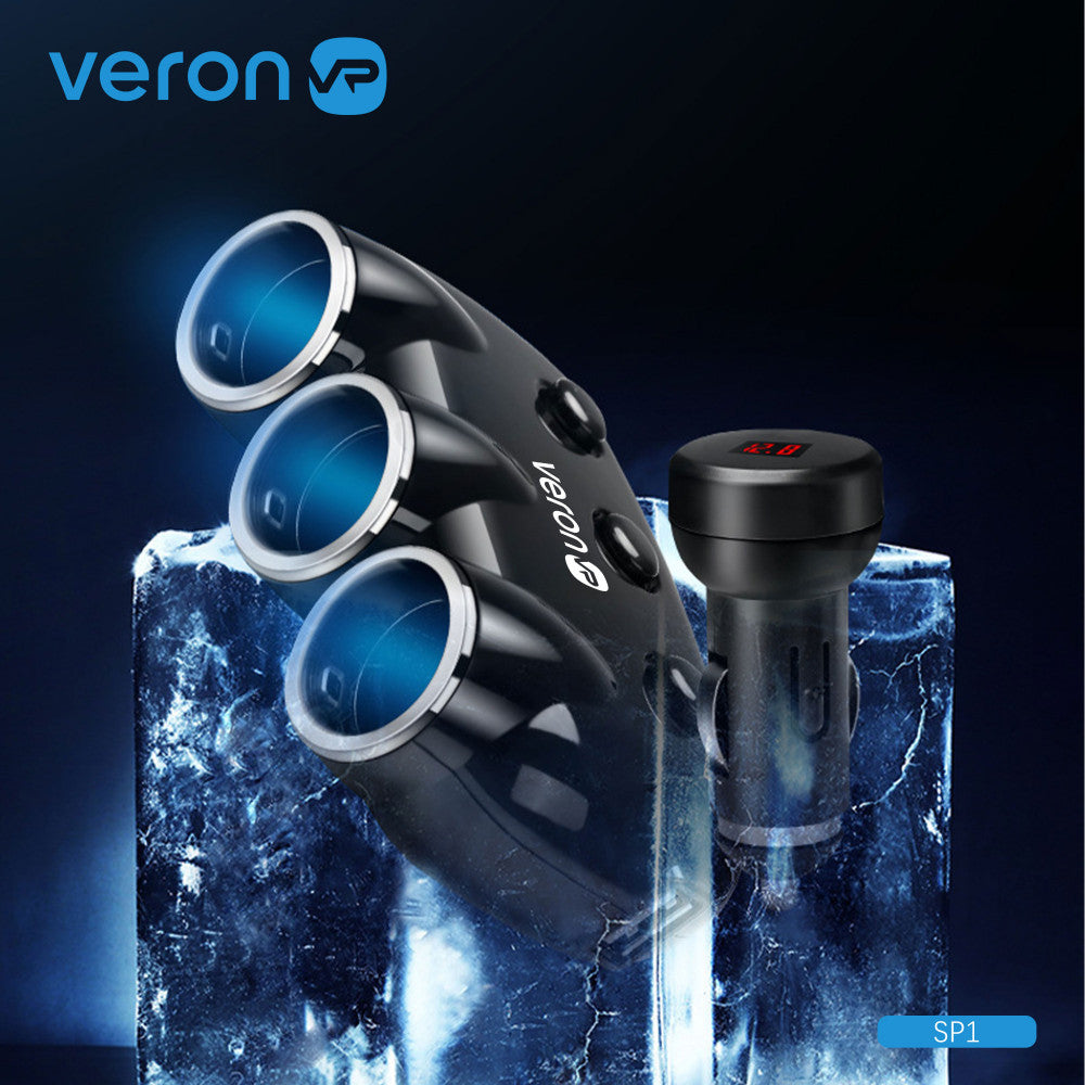 Cigarette Lighter Splitter | 3S | 3.1A | 2U — Veron SP1