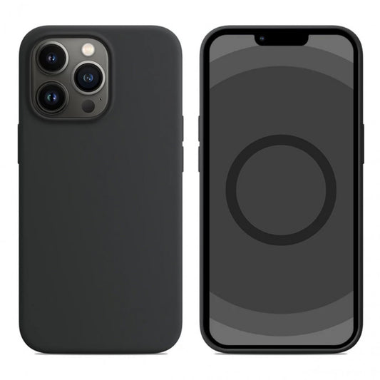 Накладка Чехлы Silicone Case with MagSafe — iPhone 13 Pro Max — Black