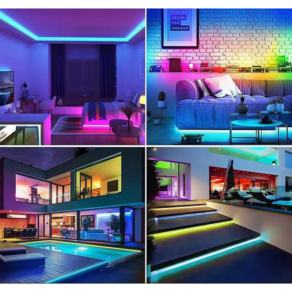 LED лента RGB Neon Rope 10м c пультом IP67