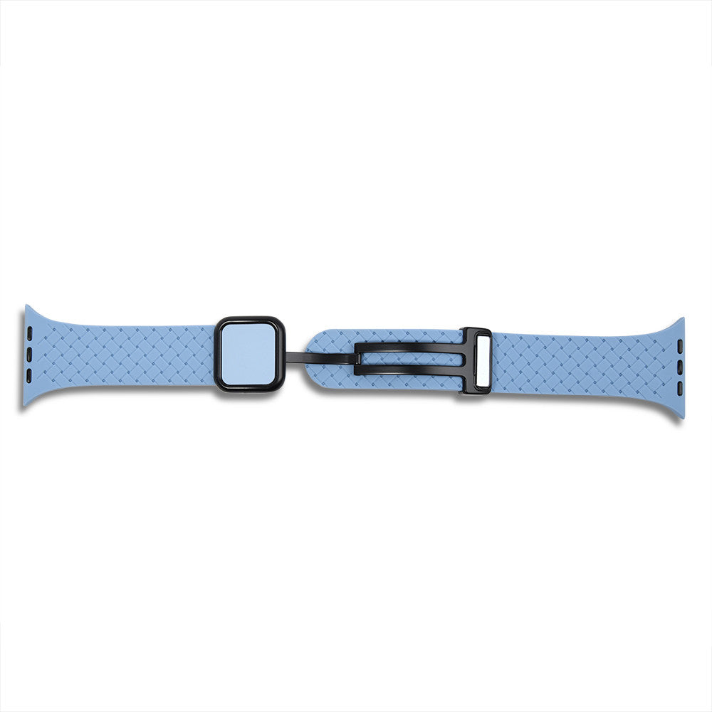Ремінець Fabric pattern Design Apple Watch 42 44 45 49 mm — Light Blue
