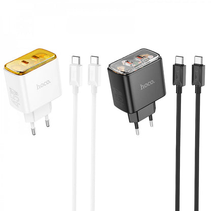 Home Charger | 45W | 2PD | C to C Cable (1m) – Hoco CS43A – Black