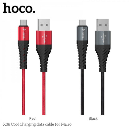 Micro 2.4A Cable (1m) — Hoco X38 — Black