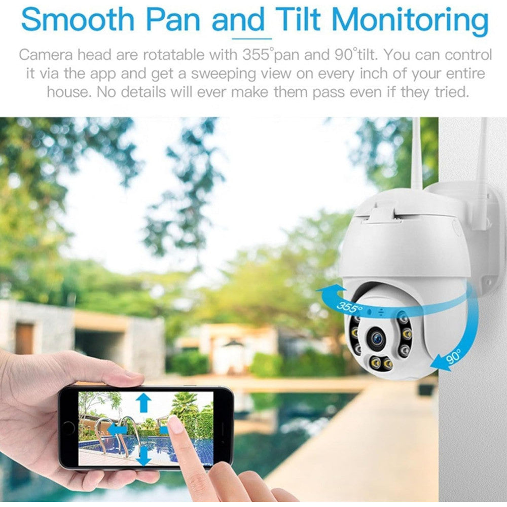 IP WiFi Smart Camera 3MP HD Model: IPC-V380-Q8-1 (complete set with charger)