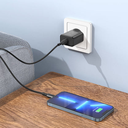 Home Charger 20W PD C to Lightning Cable (1m) Borofone BA71A – White