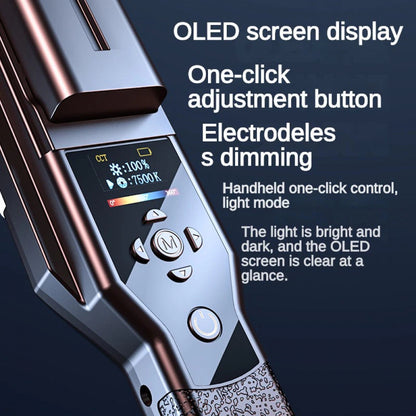 LED RGB Video Light Lamp | R1000 Manual | 40x6.5 cm | 204 Lights | 3000K-6000K | 18W | 360 °— CRI 95