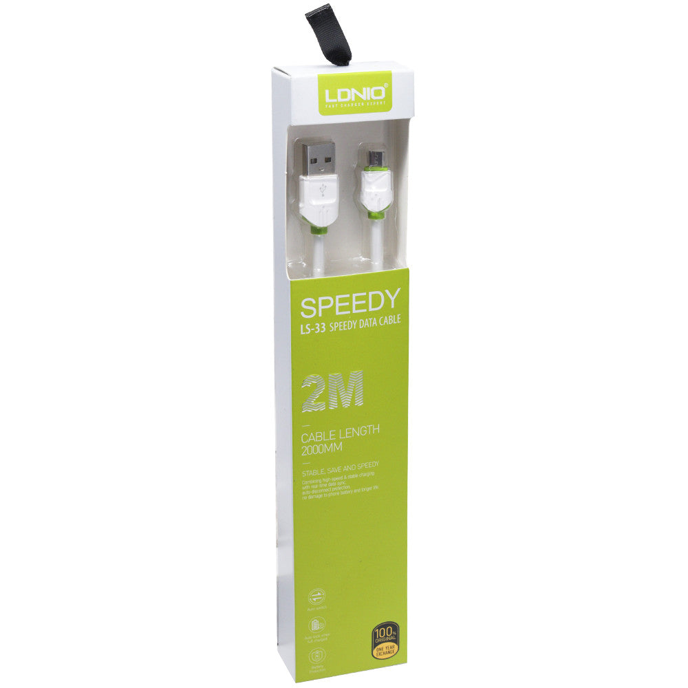 Micro 2.4A Cable (2m) Ldnio LS33 White