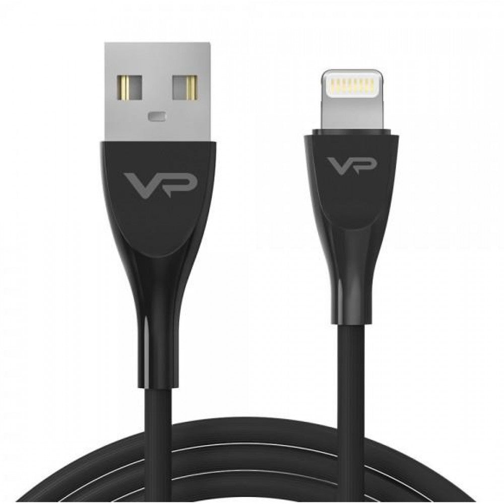 Кабель Lightning 2.4A (1m) Veron SL08 Silicon — Black