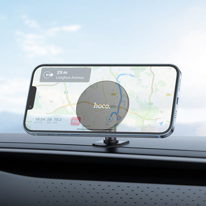 Car Holder Hoco H13 Fine jade ring magnetic (center console) – black