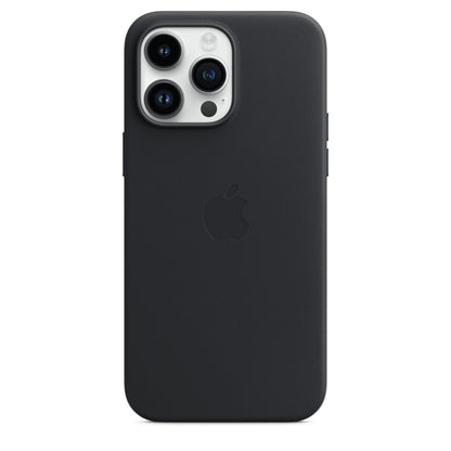 Leather Case with MagSafe iPhone 14 — Black