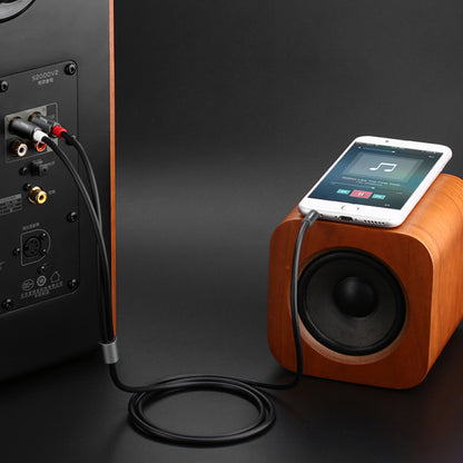 Cable Dual RCA To 3.5mm (1.55m) Hoco UPA10 Lotus Metal Gray