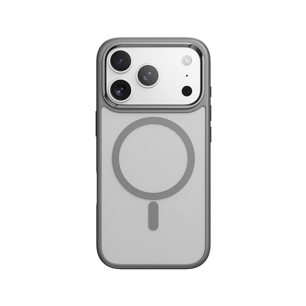 Rock Guard Metal Lens Frame Series TPU Case with Magsafe iPhone 17 Pro — Gray