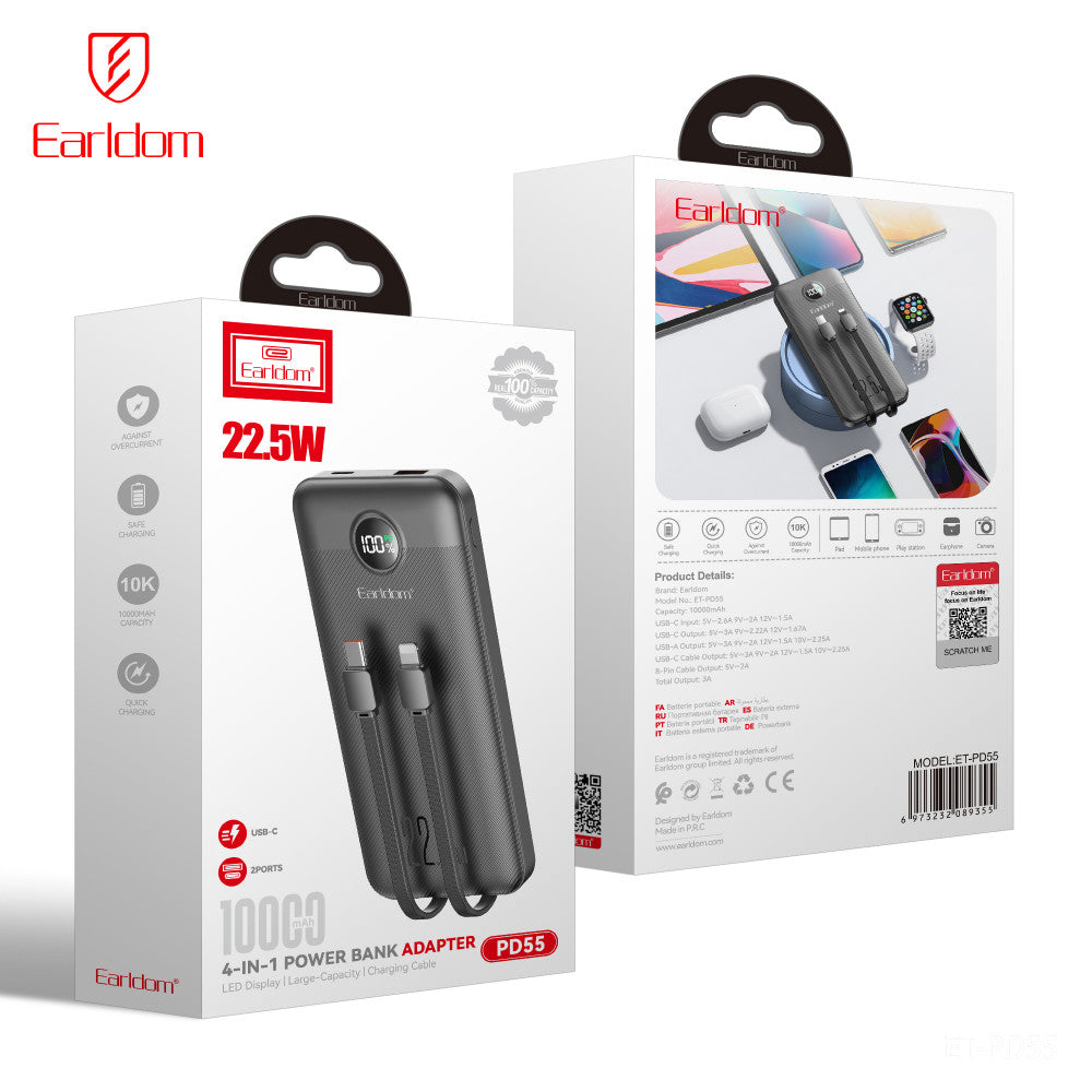 Power Bank 10000 mAh — Earldom ET-PD55