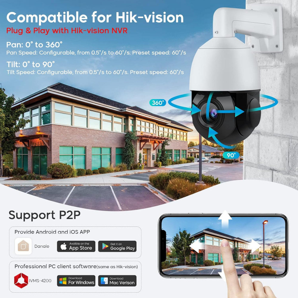 Возвратная PoE IP-камера ПТ-ИП54F, 8 Мп, IP66