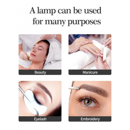 HD-M10X 40W color 3200-5600K light 320pcs crescent moon shape LED nail lamp for eyelash extension eyebrow tattoo makeup