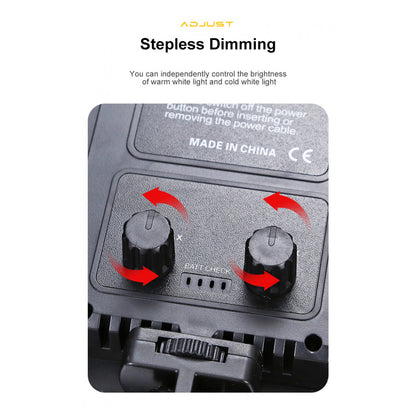 Лампа видеосвет LED Pro 800 I panel light I 2 battery(4400mAh) I charger I carry bag I