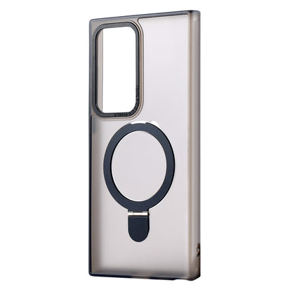 Накладка Чехлы Matte Guard Ring Case With MagSafe Samsung S25 Ultra — Black