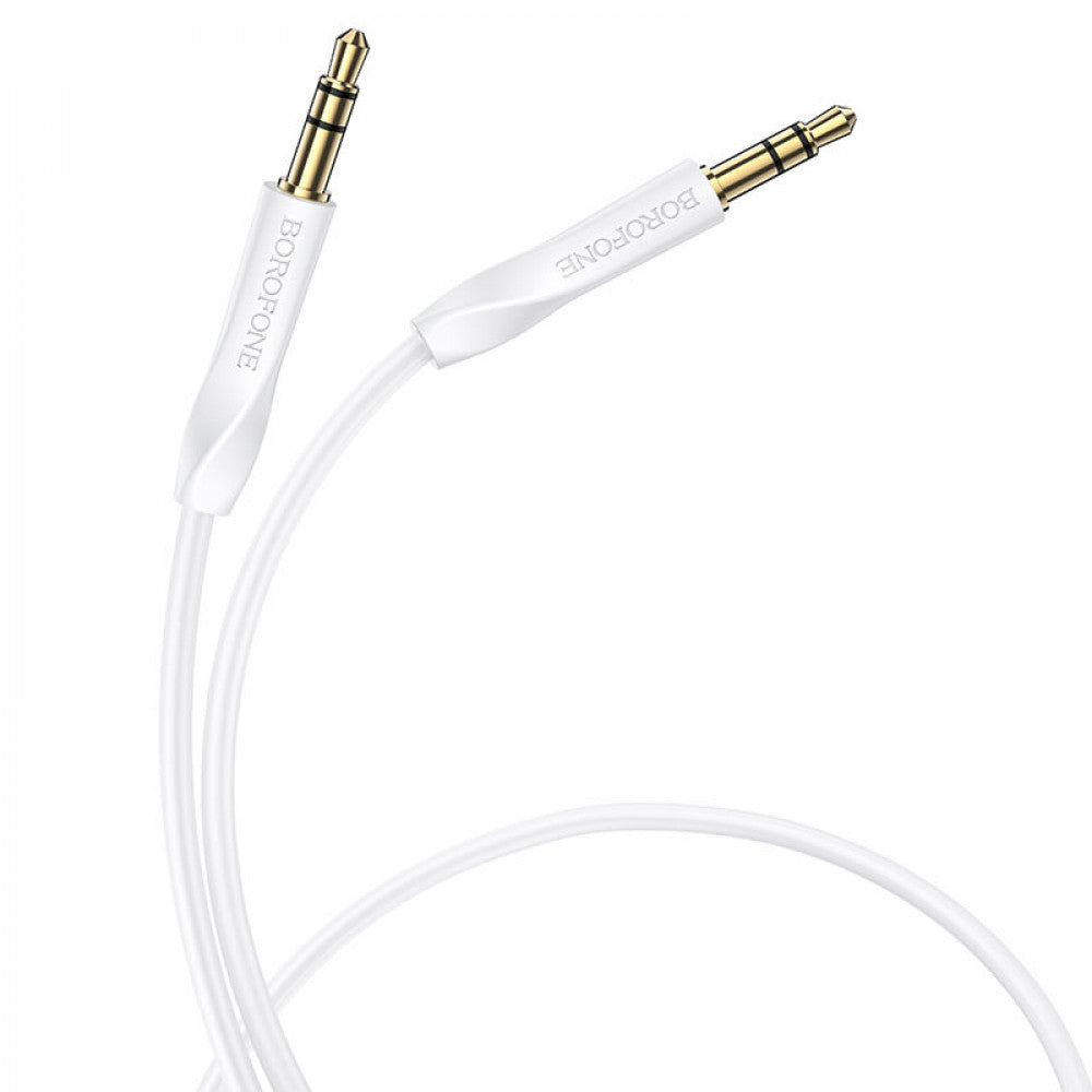 Aux cable (Male to Male) (1m) Borofone BL16 – Black