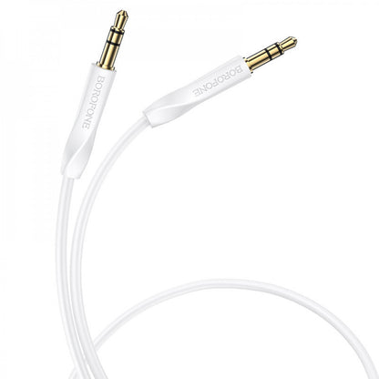 Aux cable (Male to Male) (1m) Borofone BL16 – Black
