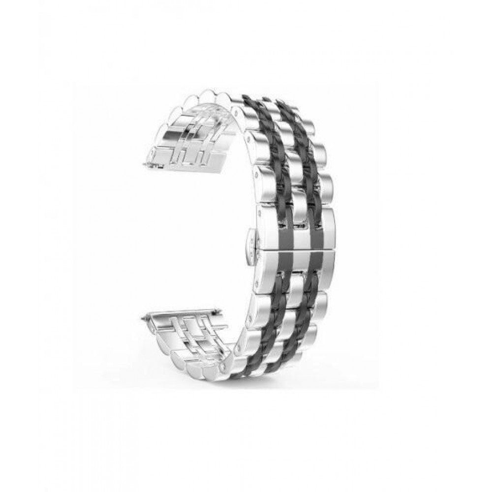 Reminets 7 Bead Apple Watch 42 mm 44 mm 45 mm 49 mm Black &amp; Silver